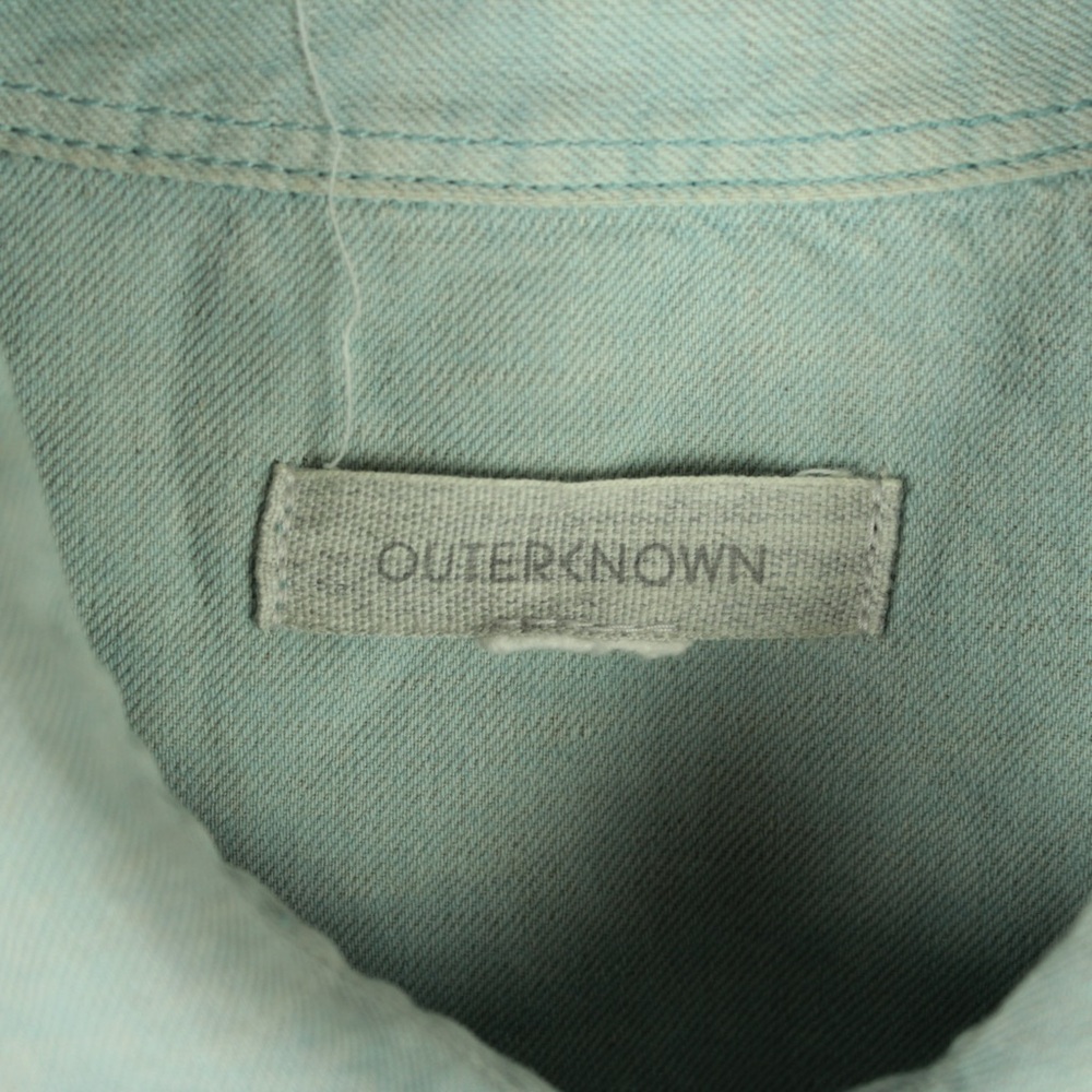Outerknown Women Size XS Blue Denim Jumpsuit overalls Button shortalls - Picture 3 of 15